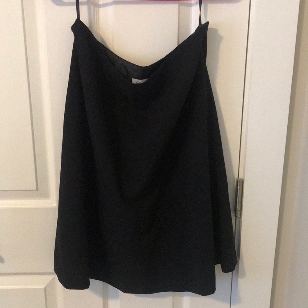 NWOT Calvin Klein black suit skirt